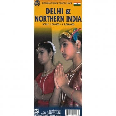 Dehli & Northern India Travel Map