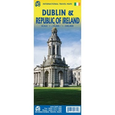 Dublin & Republic of Ireland Travel Reference Map