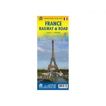 France Railway and Road Travel Map