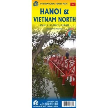Hanoi City & Vietnam North Map