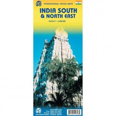 India South & North East Travel Map