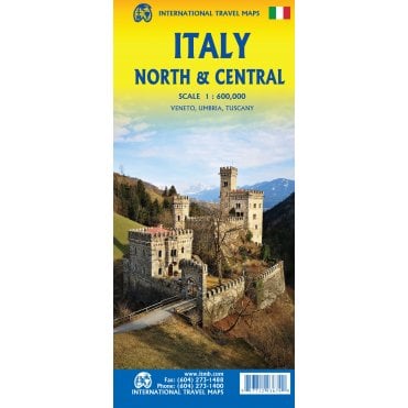 Italy (North & Central)  Travel Reference Map