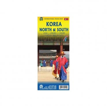 Korea North and South Travel Map