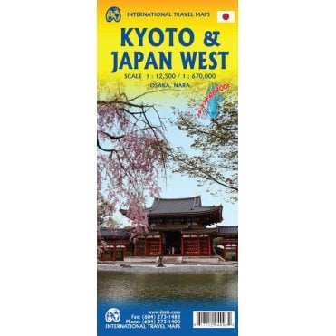 Kyoto & Japan West Travel Reference Map