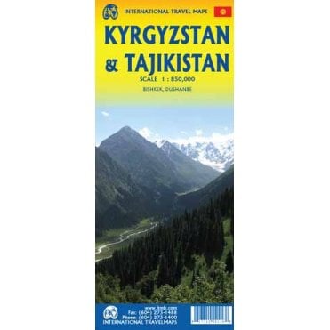 Kyrgyzstan / Tajikistan Travel Map