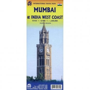 Mumbai / India West Coast Travel Map