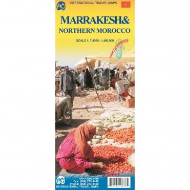 Marrakesh & Northern Morocco Travel Map
