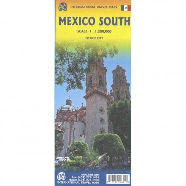 Mexico South Travel Map