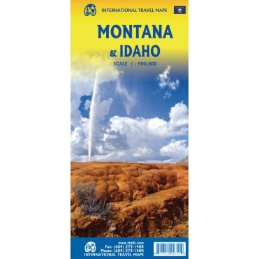 Montana & Idaho Travel Reference Map