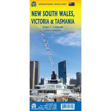 New South Wales, Victoria & Tasmania Travel Reference Map