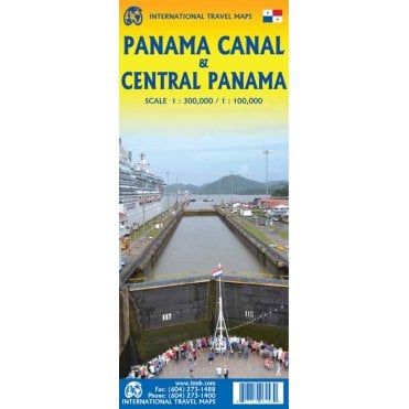 Panama Canal / Central Panama Travel Reference Map