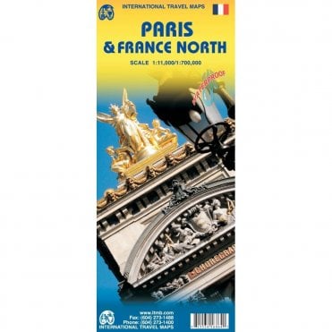 Paris & Northern France Travel Map
