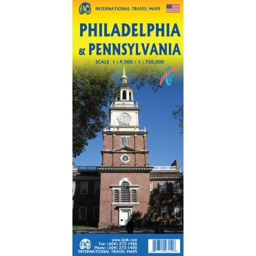 Philadelphia & Pennsylvania Travel Reference Map