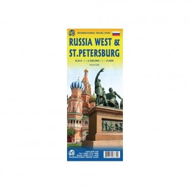 Russia West and St. Petersburg Travel Map
