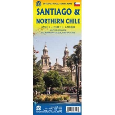 Santiago City & Central Chile Map