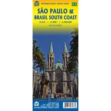 Sao Paulo / Brazil South Coast Travel Map