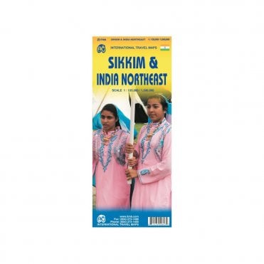Sikkim & India Northeast Map Travel Map