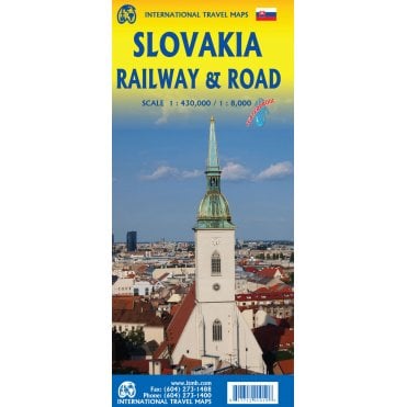 Slovakia & Bratislava Travel Reference Map