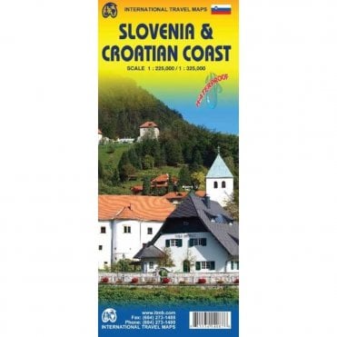 Slovenia & Croatian Coast Travel Map