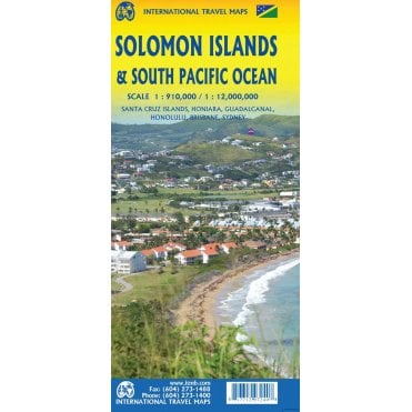 Solomon Islands / South Pacific Travel Reference Map