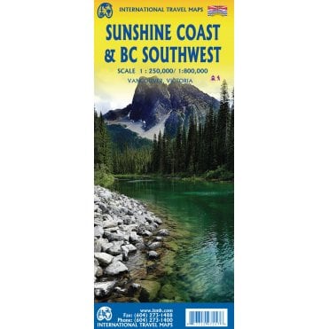 Sunshine Coast & BC Southwest Travel Reference Map