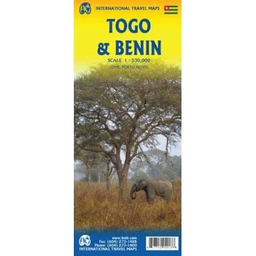 Togo / Benin Travel Map