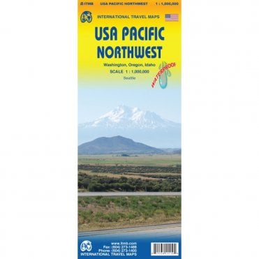 USA Pacific NorthWest Travel Map
