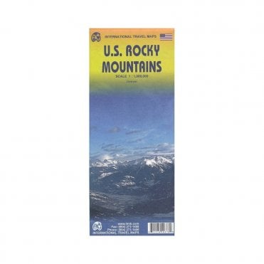 USA Rocky Mountains Travel Map