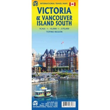 Vancouver Island South / Victoria Travel Map