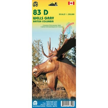 Wells Gray Region / Myrtle Lake Travel Map