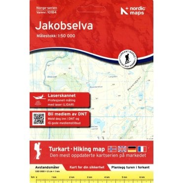 10184: Jakobselva Norge-serien 1:50 000