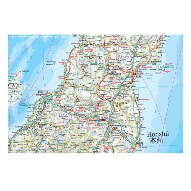 Map Of Tokyo In English Map Of Japan 17x22 - Detailed Topographic Wall ...