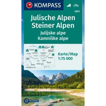 Julian Alps, Steiner Alps | Kompass hiking map 2801