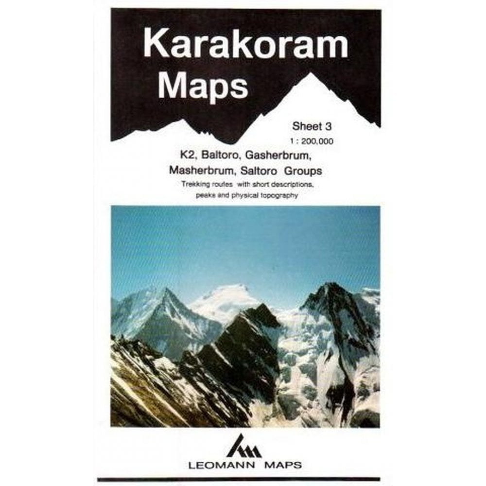 K2 Map/location Karakoram Trekking & Mountaineering Map 3: K2 Baltoro Gasherbrum ...