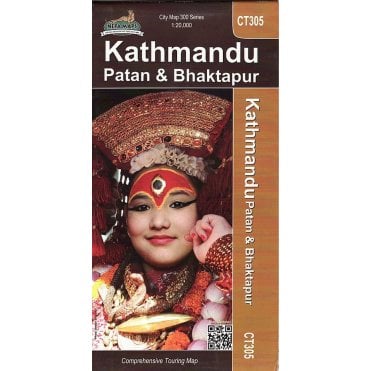 Kathmandu - Patan & Bhaktapur Street Map. Nepa Map CT305