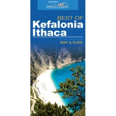 Kefalonia - Ithaca (Greece) 'best of' tourist map with information guide