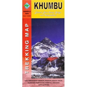 Khumbu Trekking Map (Everest Base Camp Gokyo & Kalapatthar)