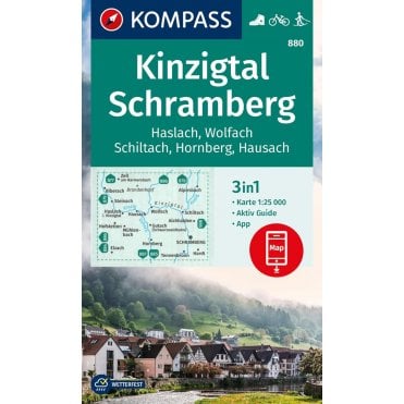 Kinzigtal Schramberg, Haslach, Wolfach, Schiltach, Hornberg | Kompass hiking map 880