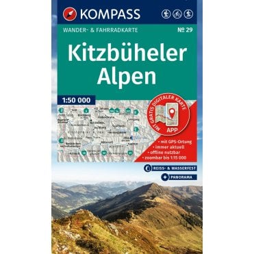 Kitzbuhel Alps | Kompass hiking map 29
