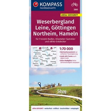 Weserbergland - Leine - Gottingen - Northeim - Hameln | Komp