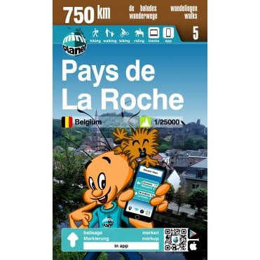 La Roche Walking & Cycling Map | Mini-Planet sheet 5