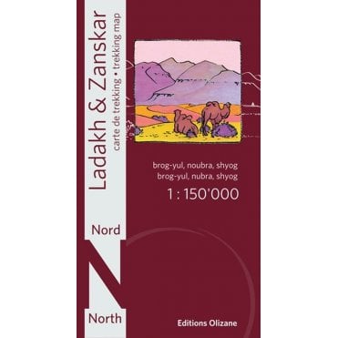 Ladakh-Zanskar - North Trekking Map