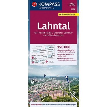 Lahntal | Kompass cycling map 3339