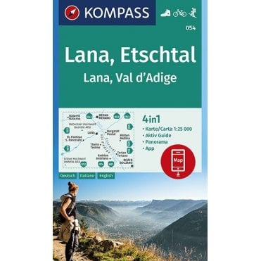 Lana Val d'Adige | Kompass hiking map 054