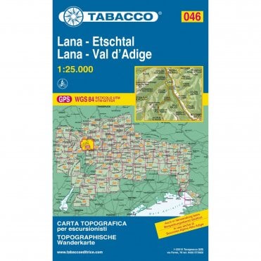 Lana / Val d'Adige / Lana / Etschtal | Tabacco, map 046