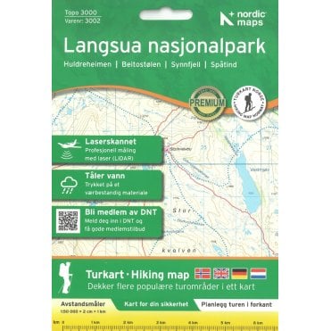 Langsua National Park - Nordeca Topo 3000 map 3002