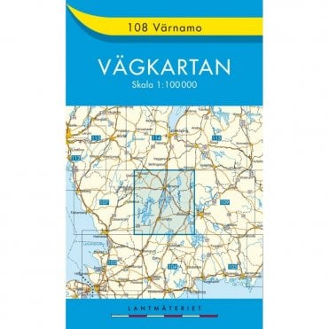 108: Varnamo (Sweden) 100k Topographic Leisure Map