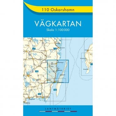 110: Oskarshamn (Sweden) 100k Topographic Leisure Map (2017 Edition)