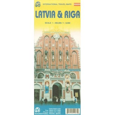 Latvia & Riga Travel Map