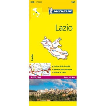 Lazio - Michelin Local Map 360